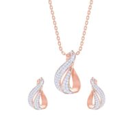 pendant earring chain jewellery set