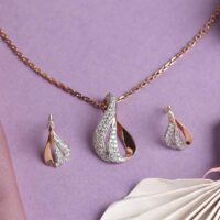 pendant earring chain jewellery set