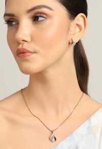 pendant earring chain jewellery set