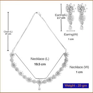 necklace with earring jewellery set, 950